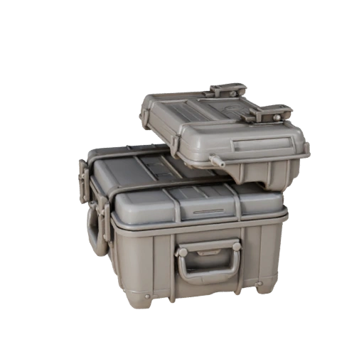 Realistic Sealed Ammo Case 3D Asset for Studio Use