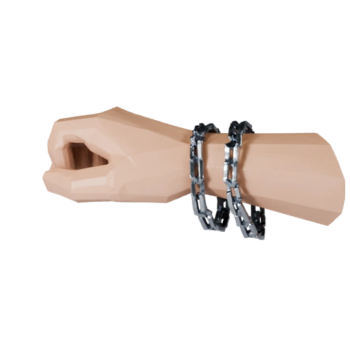 Low Poly Chain Bangle 3D Asset for Realtime Levels