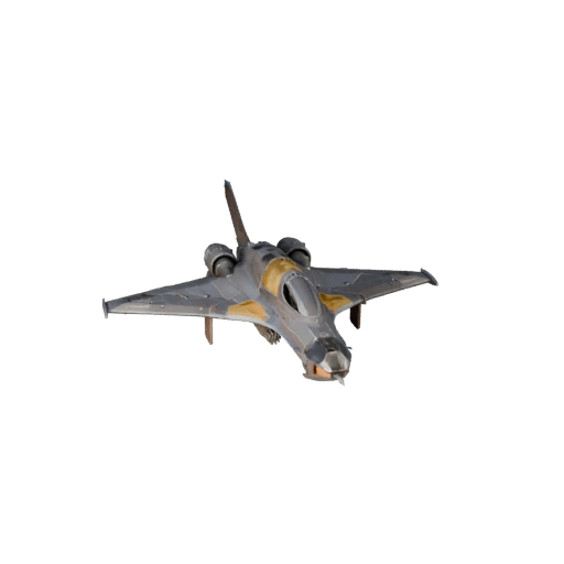 Истребитель 3D Модель для Unity - Низкополигональный игровой ассет