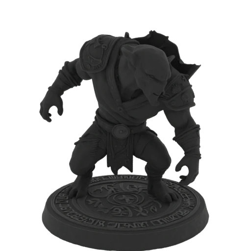 Фэнтези гоблин шаман миниатюра STL - Поза выслеживания