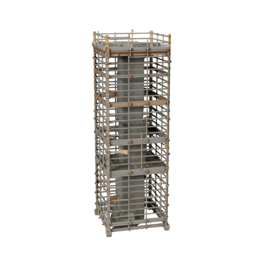 Roadwork Scaffold Tower 3D Studio Asset for Cinema
