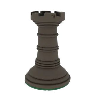 Классическая шахматная ладья 3D модель