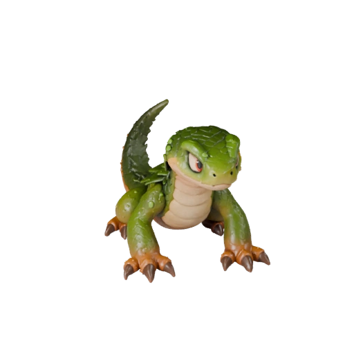 Мультяшная гремучая змея 3D Модель - Стилизованный ассет для анимации