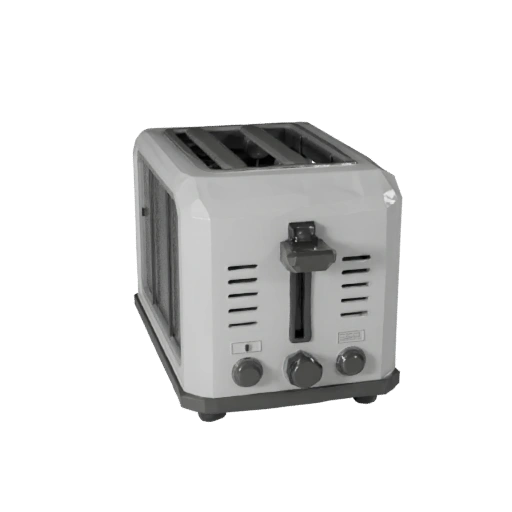 Compact Toaster 3D Game Asset for Realtime Engines