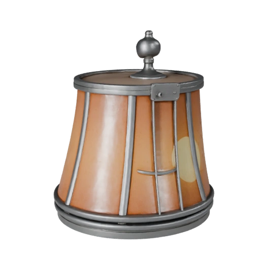Art Deco Floor Lamp 3D Kit Asset for Studio Builds