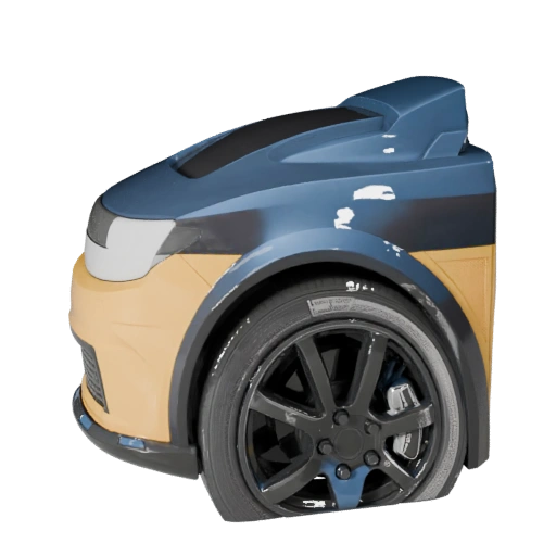 Высокополигональный 3D-модель такси для студийных рендеров, PBR-ресурс