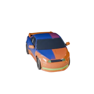 Мультяшный кроссовер 3D модель для стилизованных игр PBR ассет