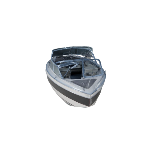 Высокополигональная винтажная скоростная лодка 3D модель для студийных рендеров