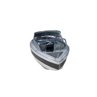 Высокополигональная винтажная скоростная лодка 3D модель для студийных рендеров