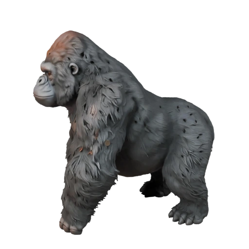 3D модель гориллы для Blender - PBR ассет с текстурами | PBR