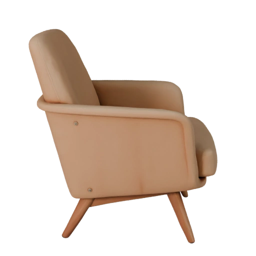 Modern Lounge Chair 3D Kit Asset for Studio Builds