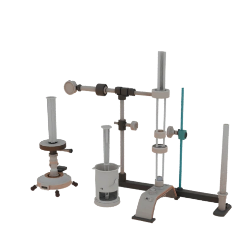 High Poly Classroom Lab Burner 3D Asset for Studio