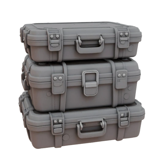 Printable Sealed Toolbox 3D Asset for FDM Printers