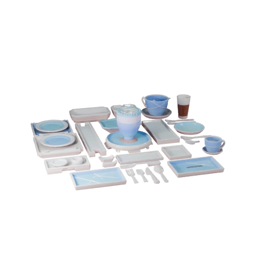 Banquet Tea Service STL 3D Asset for Home Printers