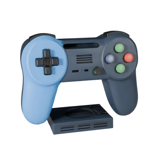 Mini Arcade Stick 3D Asset for Casual Game Engines