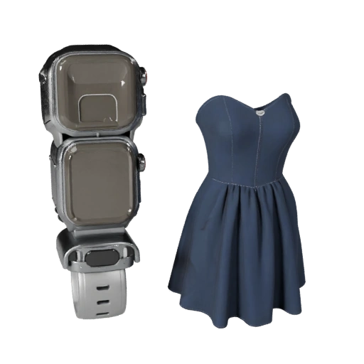 Dress Smartwatch Case 3D Asset for Game Engine Use