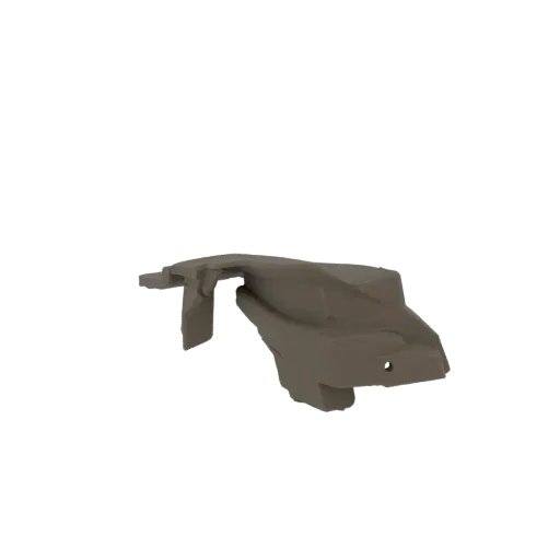 3D модель абстрактной органической скульптуры с плавными, изогнутыми линиями и текстурированной поверхностью, в нейтральном т