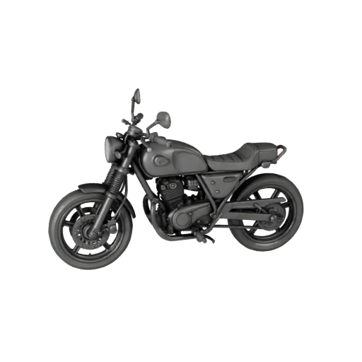 Печатный винтажный мотоцикл STL 3D модель - Дисплей