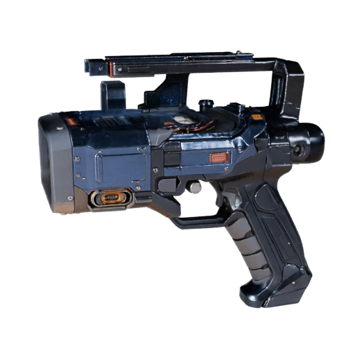 High Poly Cyberpunk Portable Scanner 3D Hero Asset