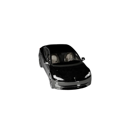 Электро седан в стиле тесла 3D модель для Unreal Engine