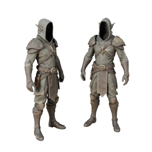 Фэнтези Мистический Друид Модель Персонажа - С ригом