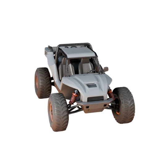 Багги для пустынного ралли 3D модель для Unity - Низкополигональная игра