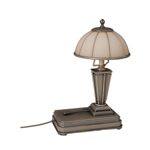 Art Deco Table Lamp 3D Asset for Cinematic Renders