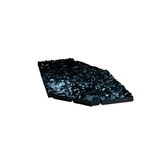 Высокополигональная модель инопланетной кристаллической плитки 3D для VFX крупным планом