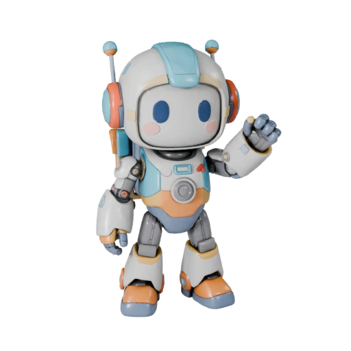 Printable Cute Robot Mascot STL Asset Pack | Resin Print