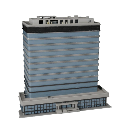 Edificio per Uffici in Vetro Modello 3D - Asset Realistico per Archviz