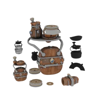 Фэнтезийный мешочек для монет 3D-модель для печати STL