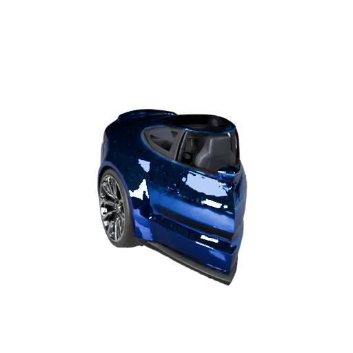 سيارة كهربائية عالية الدقة ثلاثية الأبعاد لعروض الاستوديو