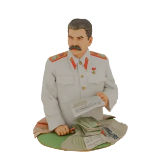 Бюст Сталина с документами