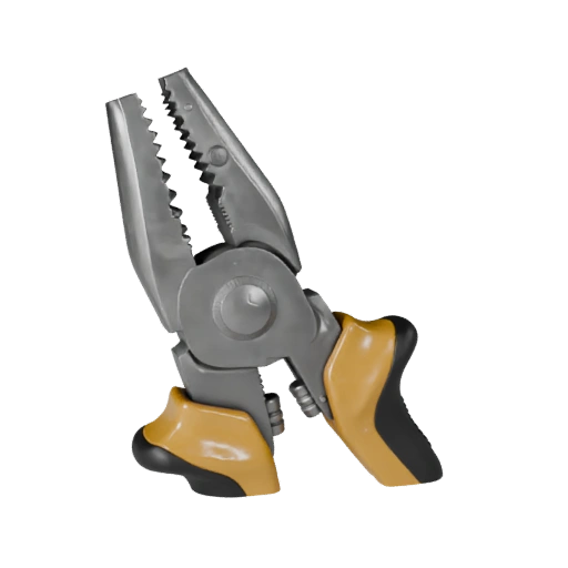 Detailed Precision Pliers 3D Hero Asset for Studio