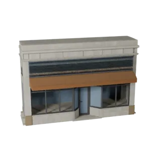 Печатная витрина Фасад STL 3D Модель - Масштабный Ассет