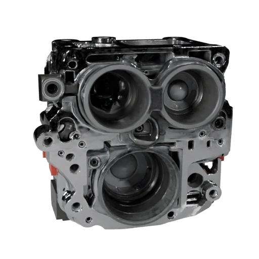 Высокополигональный блок двигателя 3D модель для студийных рендеров