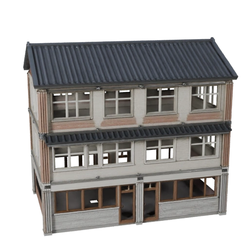 Kit de Fachada Modular 3D - Activo Realista de Archviz