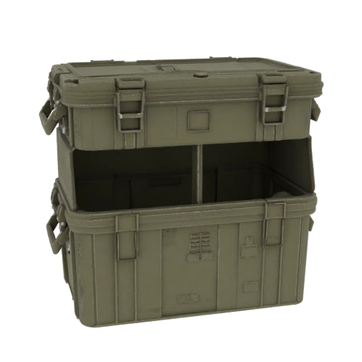 Printable Military Style Storage Bin 3D Print Asset