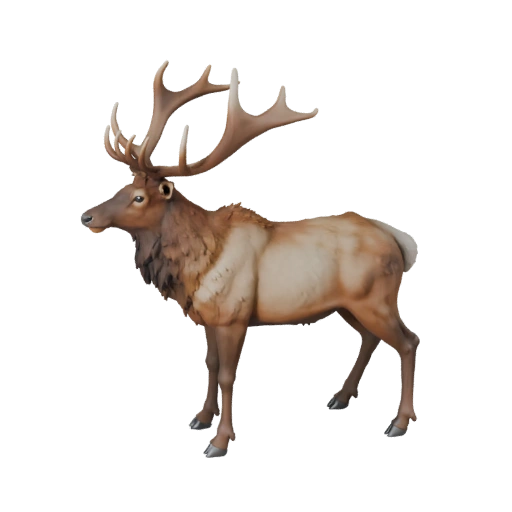 Высокополигональная 3D модель лося - Детальный STL-ресурс для печати | PBR