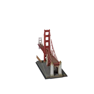 3D модель Моста Золотые Ворота - Реалистичный актив для Архитектурной Визуализации