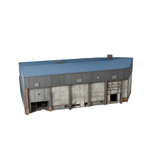 3D модель зернового силоса для Unreal - Asset для реального времени UE