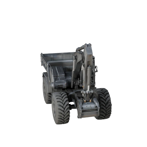 Самосвал готов к игре 3D модель для игр в реальном времени - PBR
