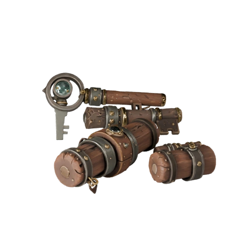 Realistic Fantasy Loot Key 3D Asset for Studio Use