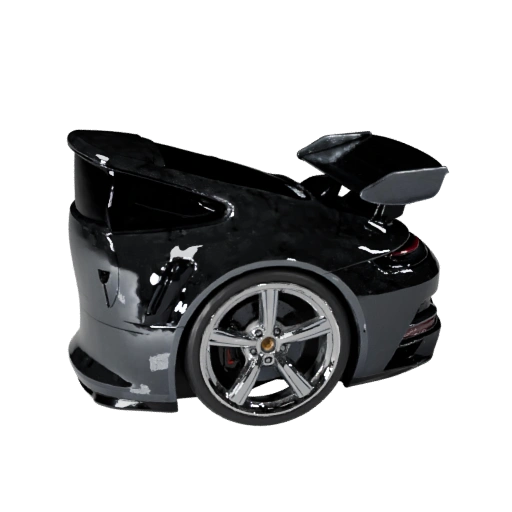 Высокополигональный спортивный автомобиль в стиле Porsche 3D модель для студии