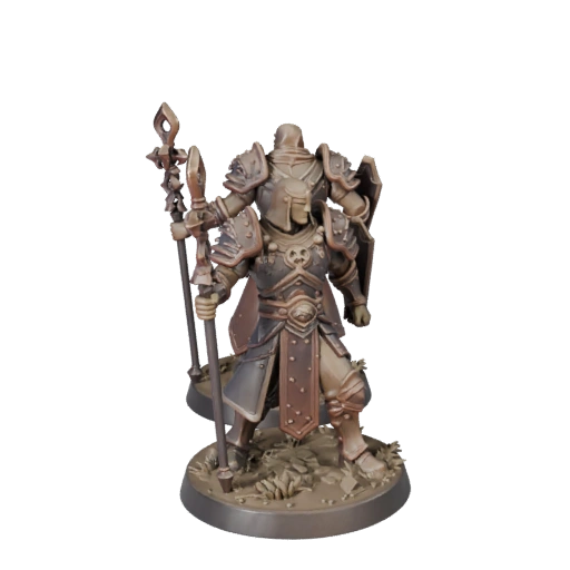Studio Heroic Warrior Miniature | Marketing Render Pack