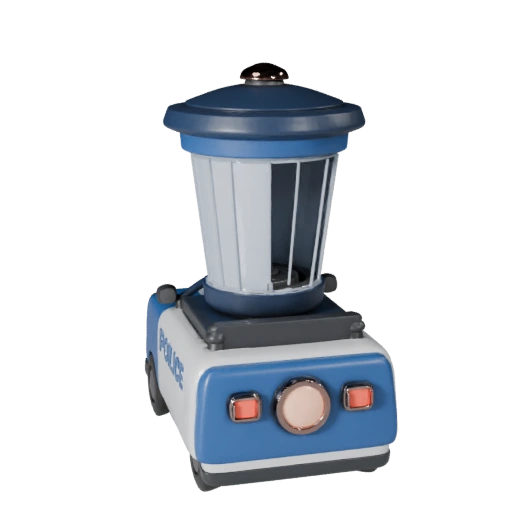 Полицейская машина 3D модель для Blender - Готовый к рендерингу ассет (Legacy)