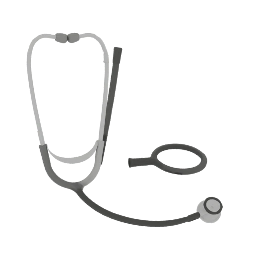 Surgical Style Stethoscope 3D Asset for Classrooms