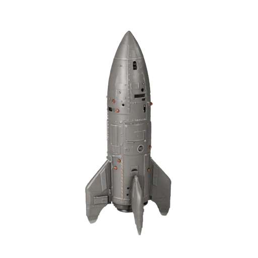 Unity Ready Rocket 3D Game Asset for Engine Levels