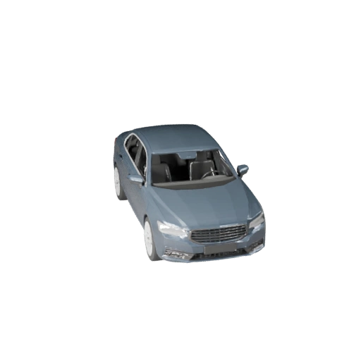 Низкополигональный лимузин 3D модель для Unity и Unreal PBR Asset