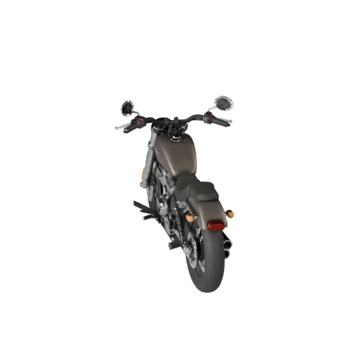 Высокополигональный винтажный круизный мотоцикл 3D модель для студии